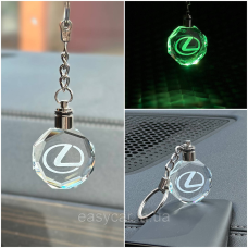 Брелок Crystal з різнокольоровою підсвіткою LEXUS