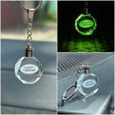 Брелок Crystal з різнокольоровою підсвіткою LAND ROVER