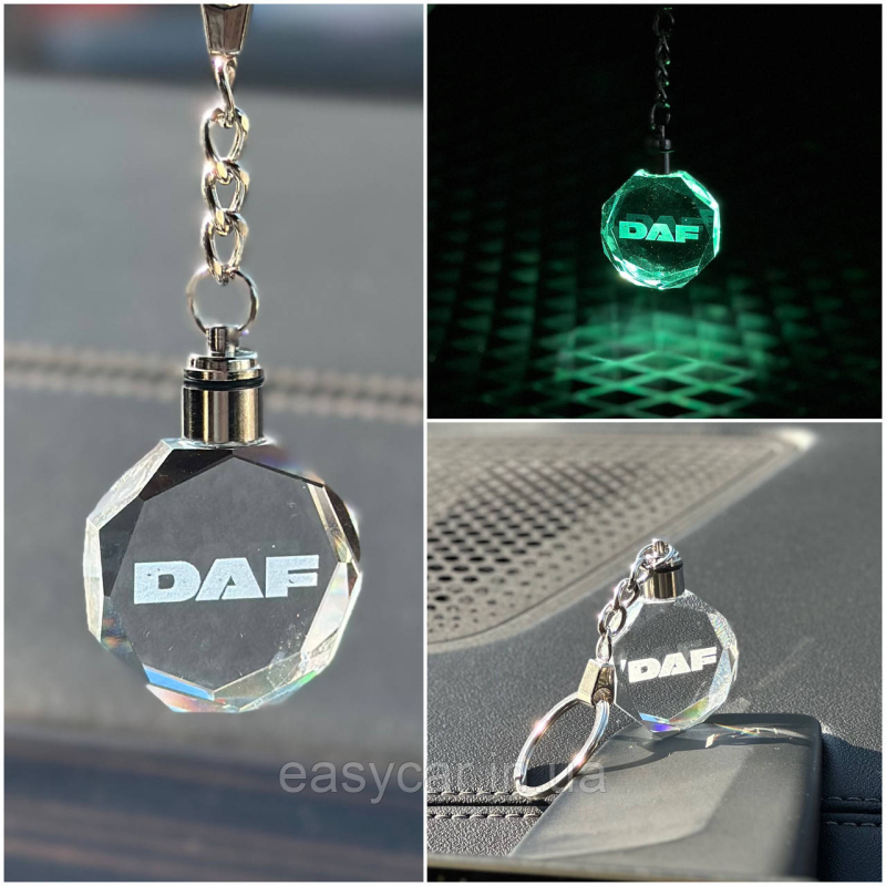 Брелок Crystal з різнокольоровою підсвіткою DAF Брелок Crystal з різнокольоровою підсвіткою DAF