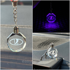 Брелок Crystal з різнокольоровою підсвіткою LADA