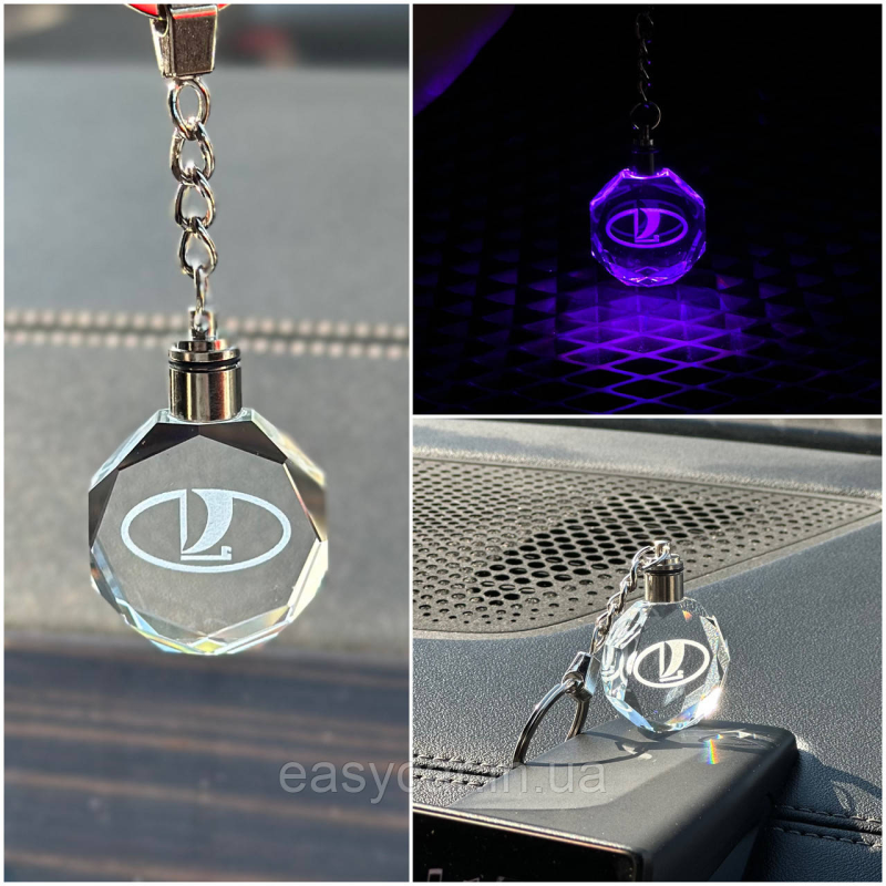 Брелок Crystal з різнокольоровою підсвіткою LADA Брелок Crystal з різнокольоровою підсвіткою LADA