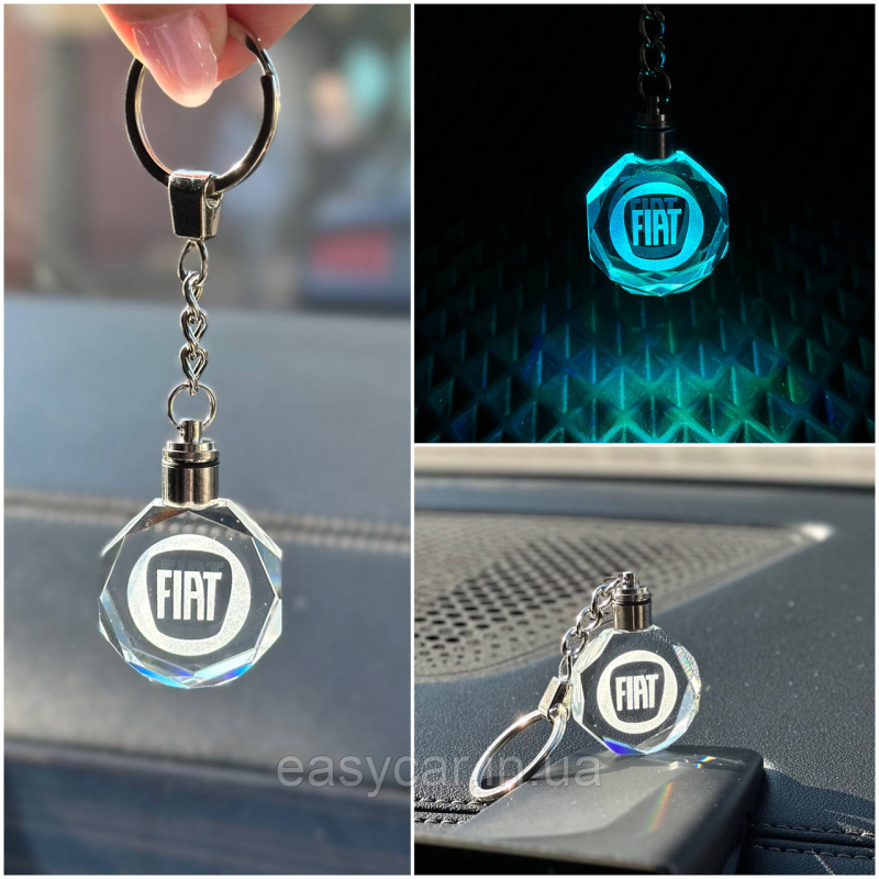 Брелок Crystal з різнокольоровою підсвіткою FIAT Брелок Crystal з різнокольоровою підсвіткою FIAT