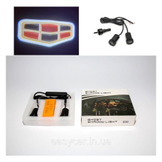 Логотип підсвітка дверей Емгранд Lazer door logo light Emgrand RED