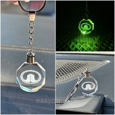 Брелок Crystal з різнокольоровою підсвіткою GREAT WALL