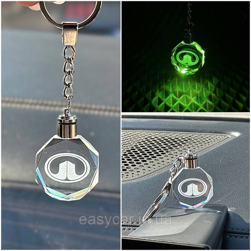 Брелок Crystal з різнокольоровою підсвіткою GREAT WALL Брелок Crystal з різнокольоровою підсвіткою GREAT WALL