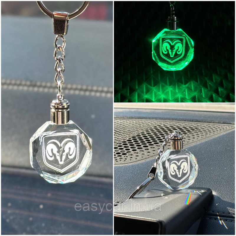 Брелок Crystal з різнокольоровою підсвіткою DODGE Брелок Crystal з різнокольоровою підсвіткою DODGE