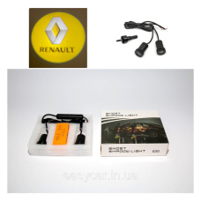 Логотип підсвітка дверей Рено door logo Renault