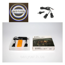 Логотип підсвітка дверей Нісан door logo Nissan