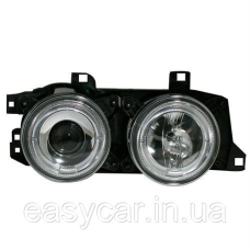 Скло фар BMW Е30/32/34 КОМПЛЕКТ Гладкі