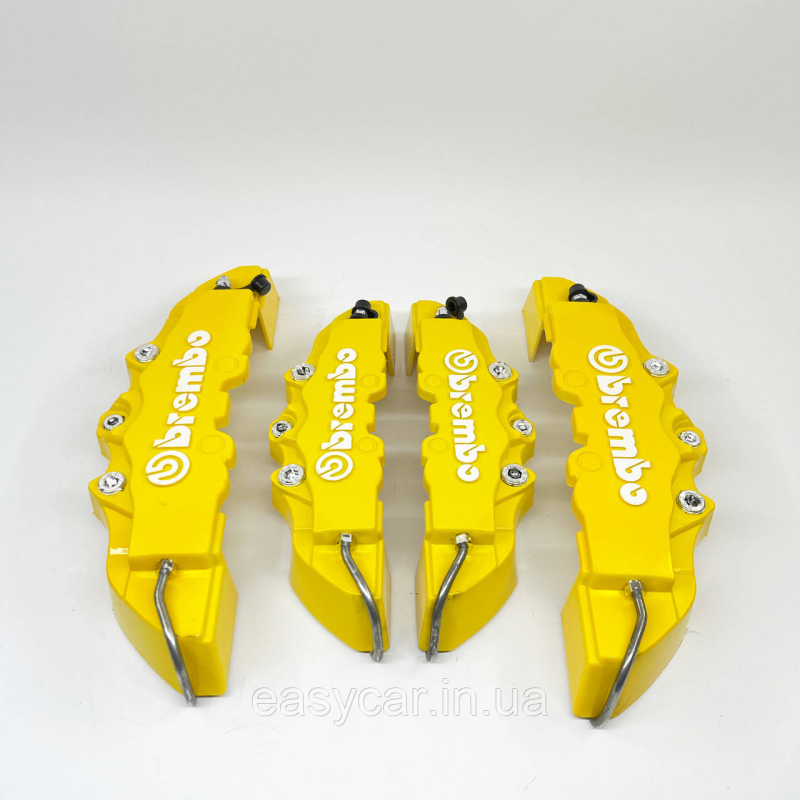 Декоративні накладки на гальмівні супорти “BREMBO“ Жовті R15-18 Декоративні накладки на гальмівні супорти “BREMBO“ Жовті R15-18