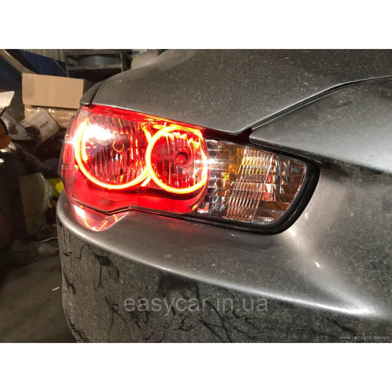 CCFL Ангельські оченята Mitsubishi Lancer X 10 ЧЕРВОНІ