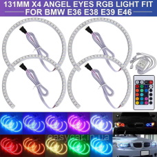 Ангельські оченята LED RGB (діодні різнокольорові) 16 кольорів для BMW E46 Без лінз