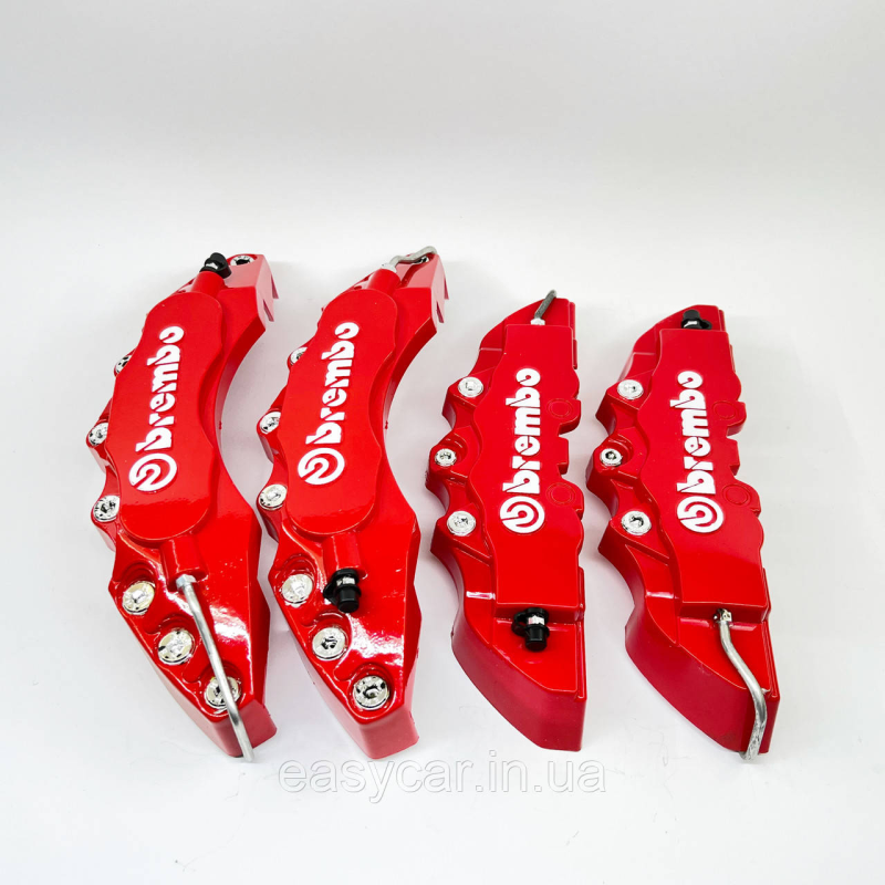 Декоративні накладки на гальмівні супорта “BREMBO“ ЧЕРВОНІ R19-21