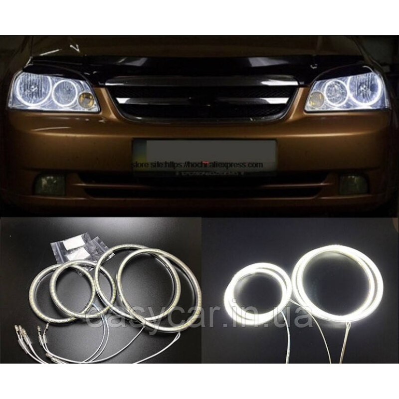 Ангельські оченята CCFL на Chevrolet Lacetti (седан, універсал) БІЛІ Ангельські оченята CCFL на Chevrolet Lacetti (седан, універсал) БІЛІ