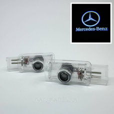 Логотип підсвічування дверей Мерседес Lazer logoor logo light Mercedes-Bens (W215), (W164), (X164)
