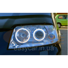 Ангельские глазки CCFL на Volkswagen VW Sharan 2000 - 2010 лінза