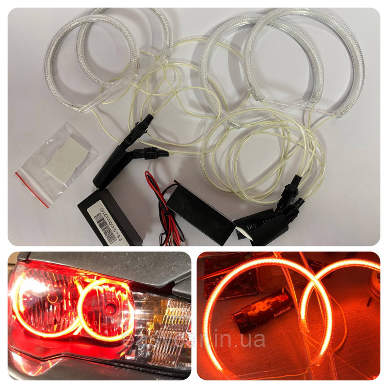 CCFL Ангельські оченята на BMW E53 дорестайл Червоні CCFL Ангельські оченята на BMW E53 дорестайл Червоні