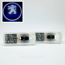 Логотип підсвічування двері Пежо Lazer door logo light Peugeot