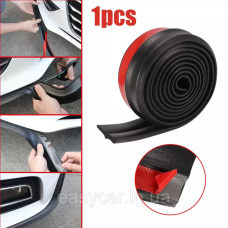 Універсальна губа бампера 2,5м Чорна