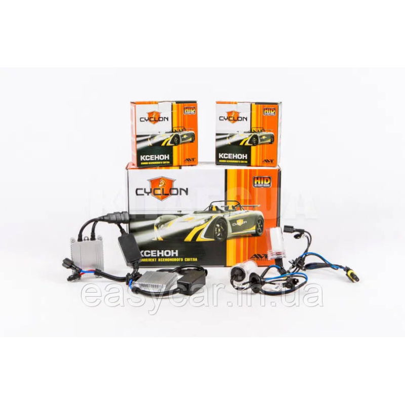 Ксенон CYCLON DC Комплект ксенону з блоками slim H1, H3, H7, H11, H27, HB3, HB4 Ксенон CYCLON DC Комплект ксенону з блоками slim H1, H3, H7, H11, H27, HB3, HB4