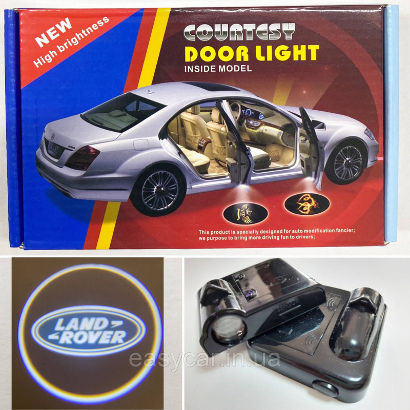 Логотип підсвічування двері Ленд Ровер Lazer door logo LAND ROVER Логотип підсвічування двері Ленд Ровер Lazer door logo LAND ROVER