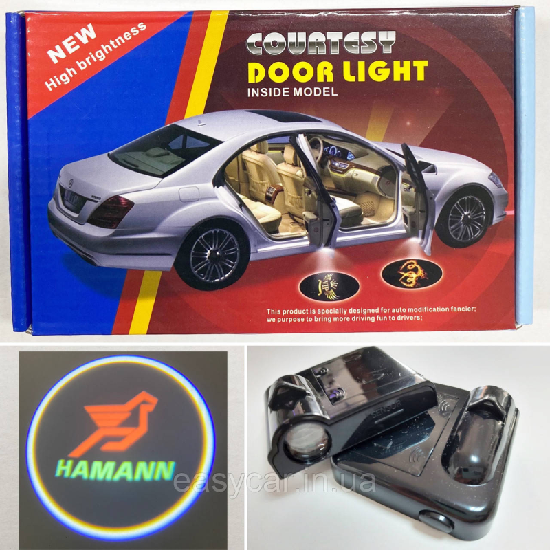 Логотип підсвічування двері HAMANN Lazer door HAMANN Логотип підсвічування двері HAMANN Lazer door HAMANN