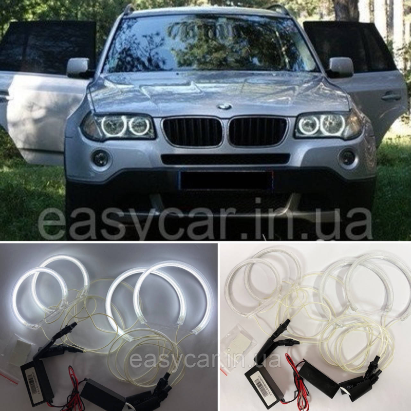CCFL Ангельські оченята на BMW E83 Білі CCFL Ангельські оченята на BMW E83 Білі