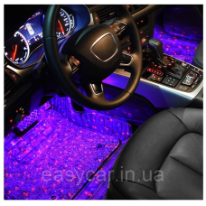 Підсвітка салону автомобіля Led RGB (багатобарвна) + Музика