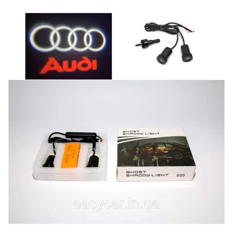 Логотип підсвітка дверей Аудіо Lazer door logo light Audi