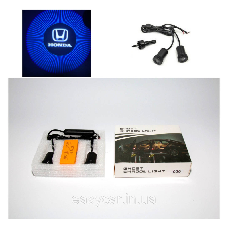 Логотип підсвітка дверей Хонда Lazer door logo light Honda