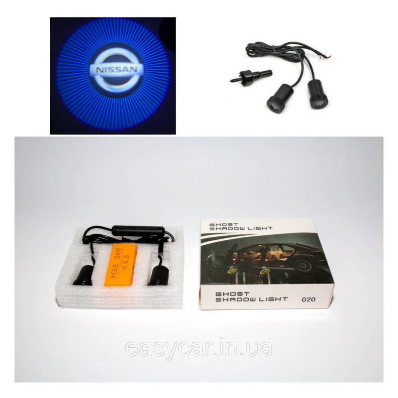 Логотип підсвітка дверей Нісан door logo Nissan Логотип підсвітка дверей Нісан door logo Nissan