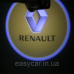 Логотип підсвітка дверей Рено door logo Renault