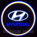 Логотип підсвітка дверей Хюндай door logo Hyundai BLUE