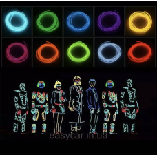 “Холодний неон“ круглий 2,2 мм товщина 10 ЦВЕТІВ В НАЛИЧІ