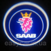 Логотип підсвітка дверей Сааб door logo Saab Логотип підсвітка дверей Сааб door logo Saab