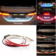 Динамічна підсвітка кришки багажника RGB + поворот, що біжить, 72 SMD