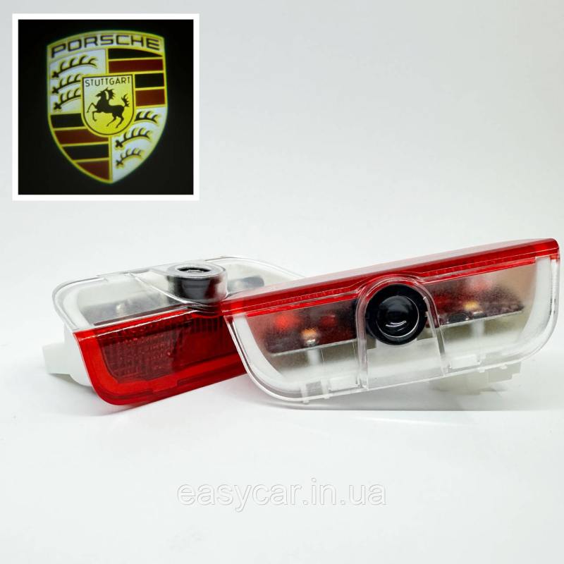 Логотип підсвітка дверей Порше Lazer door logo light Porsche Логотип підсвітка дверей Порше Lazer door logo light Porsche