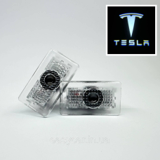 Логотип підсвітка дверей Тесла Lazer door logo light Tesla