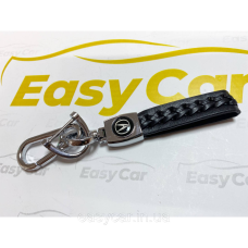 Плетений брелок для ключів авто Acura Хром