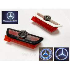 Логотип підсвітка дверей Мерседес Lazer door logo light Mercedes-Benz