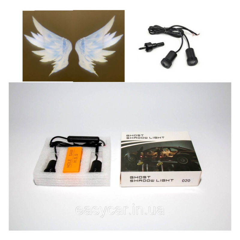 Логотип підсвічування двері Універсальні крила Lazer door logo Wings Логотип підсвічування двері Універсальні крила Lazer door logo Wings