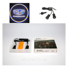 Логотип підсвітка дверей Емгранд Lazer door logo light Emgrand BLUE