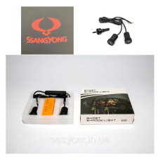 Логотип підсвітка дверей Санг Йонг Lazer door logo light SsangYong RED