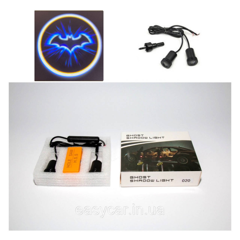 Логотип підсвітка дверей Бетмен Lazer door logo light Batman Логотип підсвітка дверей Бетмен Lazer door logo light Batman