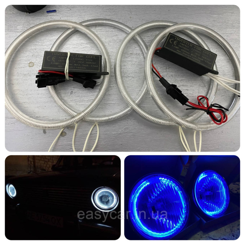 Ангельські очі CCFL (газові) для ВАЗ 2101/21 Ніва Сині