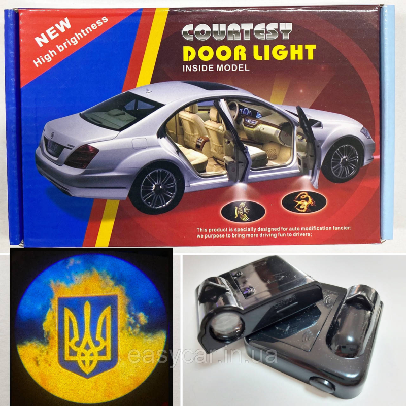 Логотип підсвічування двері Герб Lazer door logo light Логотип підсвічування двері Герб Lazer door logo light