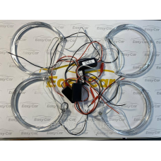 LED Ангельські очі на Mitsubishi Lancer X 10  Білі ОЧЕНЬ ЯРКІ