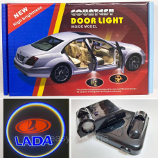 Логотип підсвічування двері Лада Lazer door logo light Lada RED