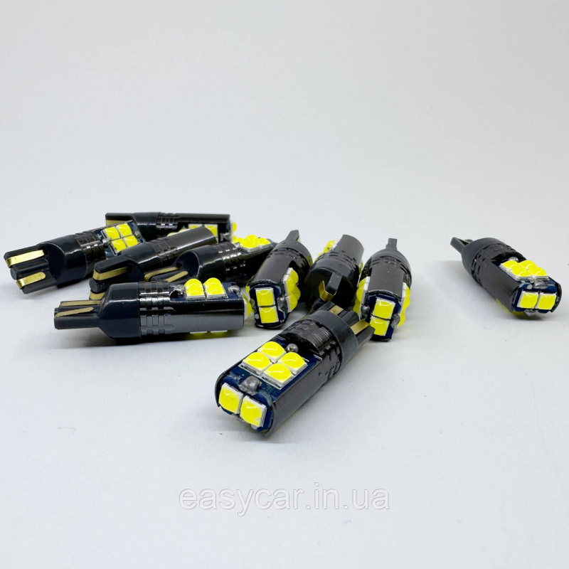 Лампи габаритів LED T10 W5W, підсвітка номера 10SMD Лампи габаритів LED T10 W5W, підсвітка номера 10SMD