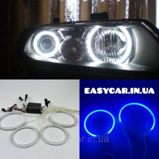 Ангельскі оченята CCFL на Honda Accord 7 сині